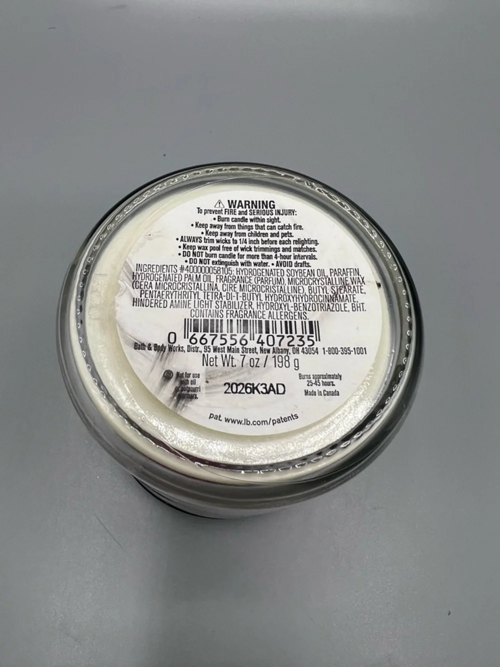 Bath & Body Works Men’s Collection Freshwater 1-Wick Scented Candle 7 oz